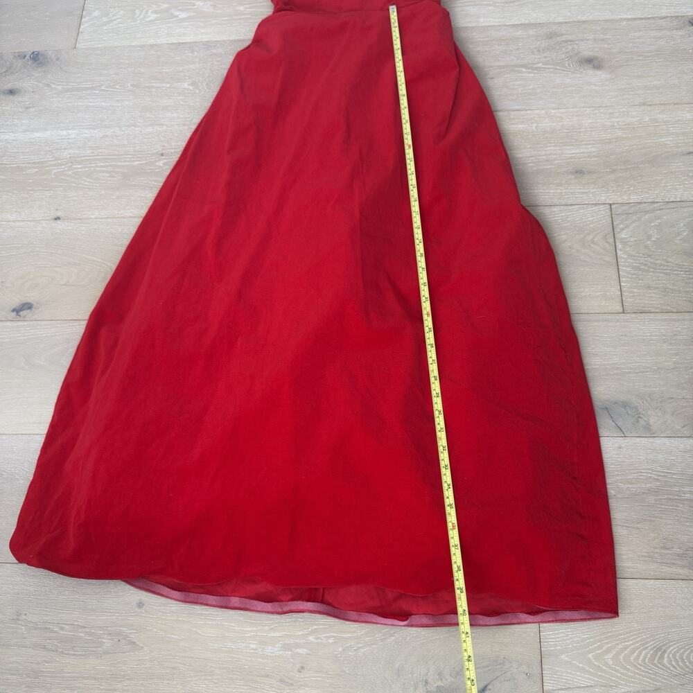 Classic Red Long Sleeve Maxi Dress - Picture 11 of 11